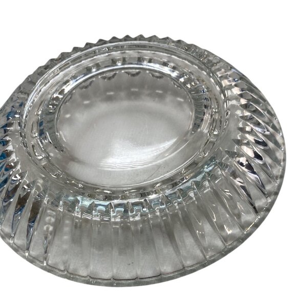 Clear Glass Ribbed Ashtray 20 Slot Textured - Picture 6 of 6